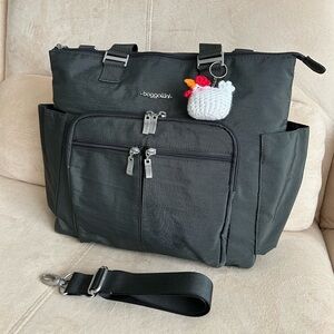 Baggallini Versatile Convertible Work, Travel Bag with Crossbody, Backpack Strap